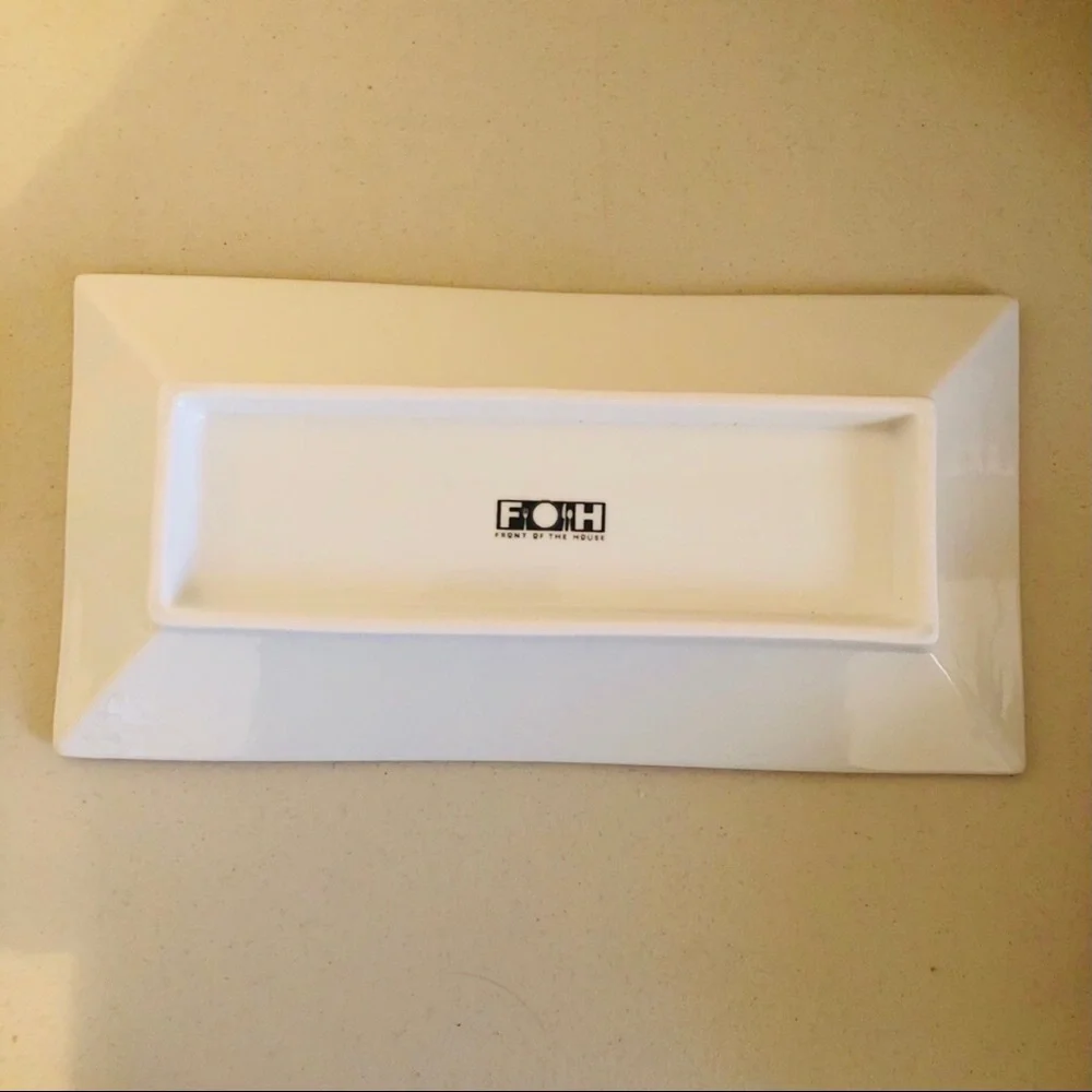 Front Of The House Kyoto porcelain platter 13x6.5